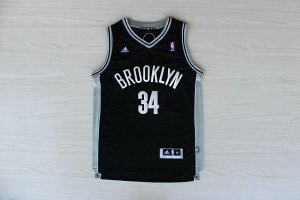Maillot De Basket Brooklyn Nets Paul Anthony Pierce 34 Tissus Sportif Fans Edition Noir